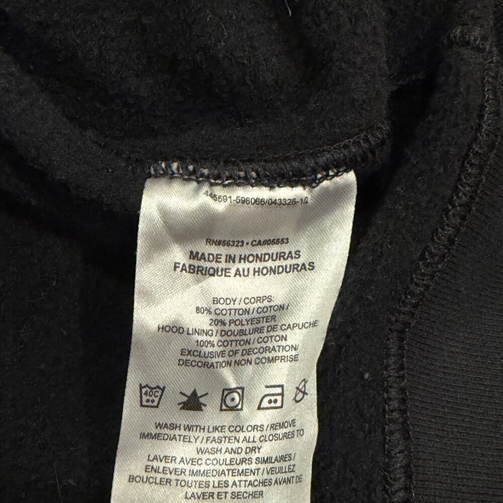 Nike Women’s Full Zip Hoodie Black Gold Embroidered Swoosh Size S - Picture 4 of 9